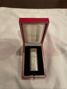 Cartier Silver Lighter in Original Box. Collectible